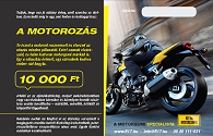 ajándékba motorgumit utalvénnyal, motorosoknak, születésnapra