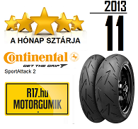 A november motorgumi sztárja a Continental SportAttack 2