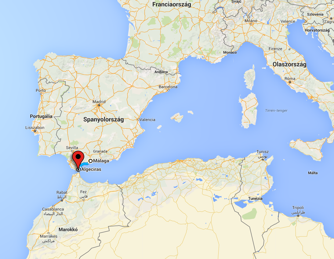 Algeciras a térképen