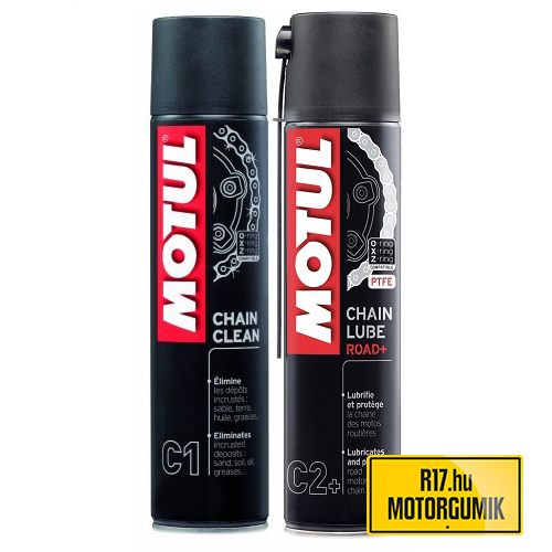 MOTUL LÁNC ÁPOLÓ CSOMAG (LÁNCTISZTÍTÓ + LÁNCSPRAY)